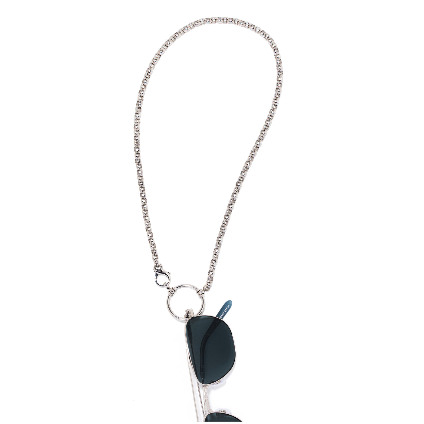 Sterling Silver Square Link in Palladium