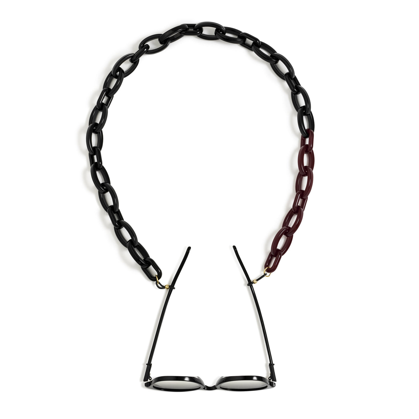 Black & Burgundy Mixed Fontana Acetate Link