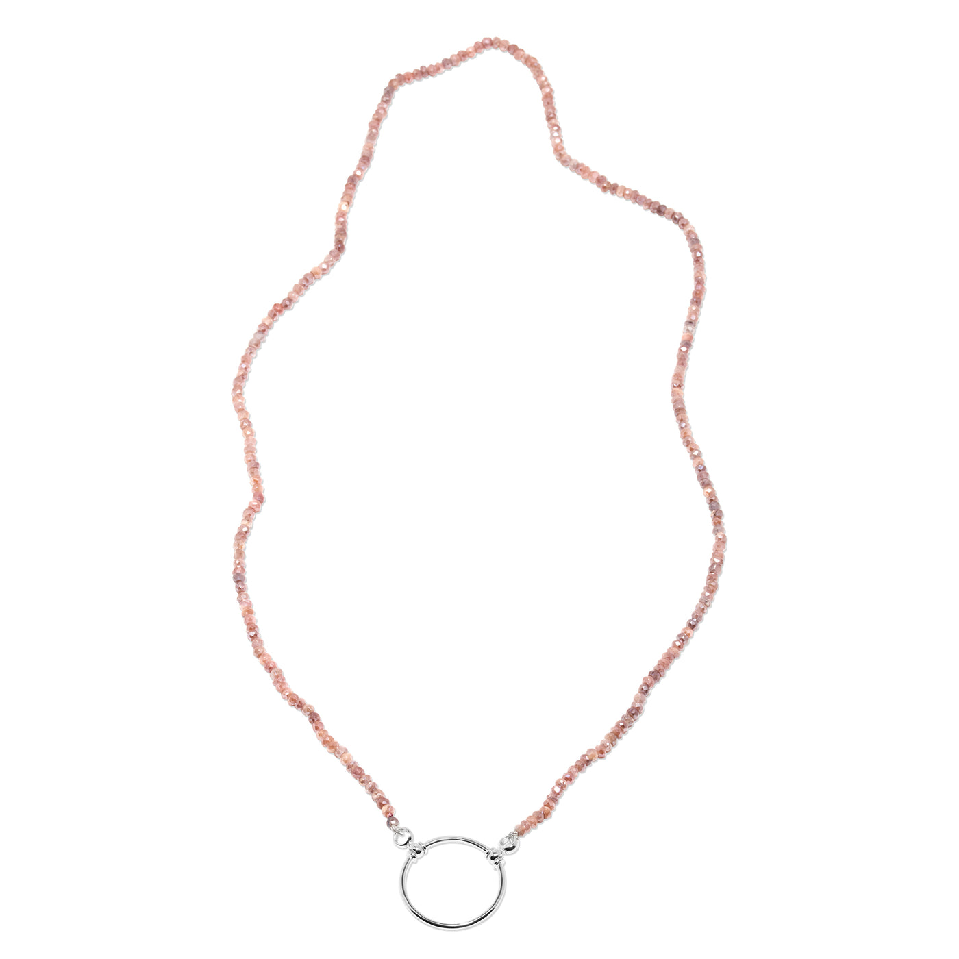 Moonstone with Silver Plated Loop