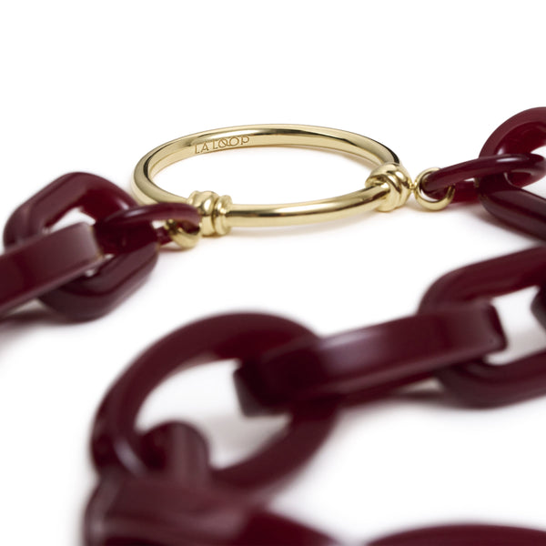 Fontana Acetate in Burgundy with Gold