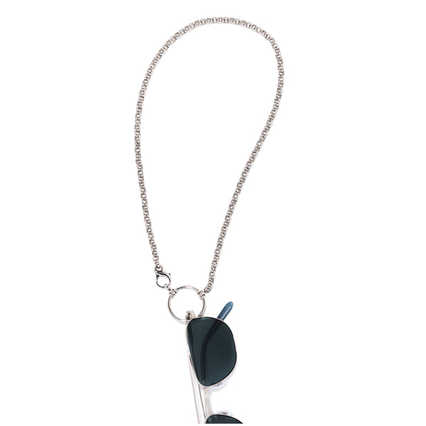 Sterling Silver Square Link in Palladium