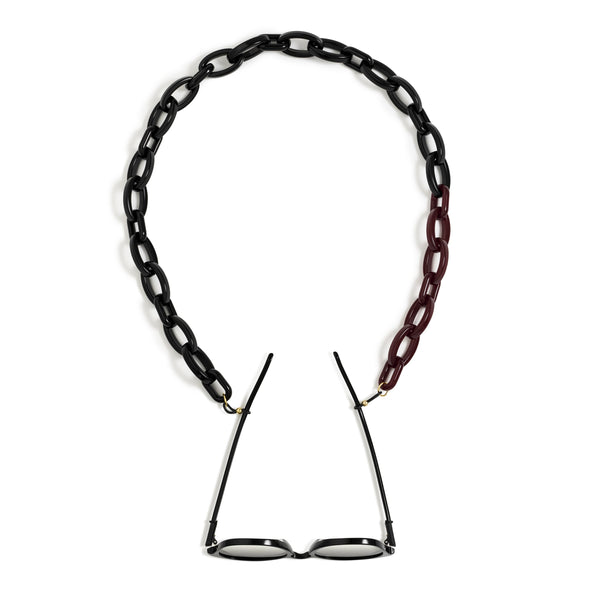Black & Burgundy Mixed Fontana Acetate Link
