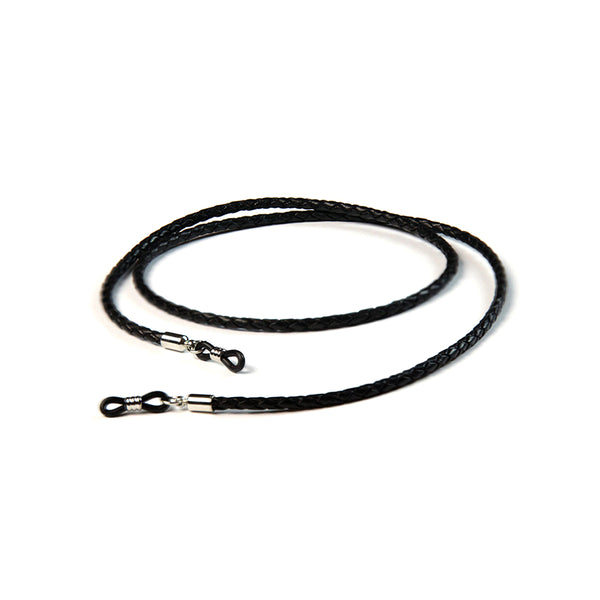 Black Braided Leather