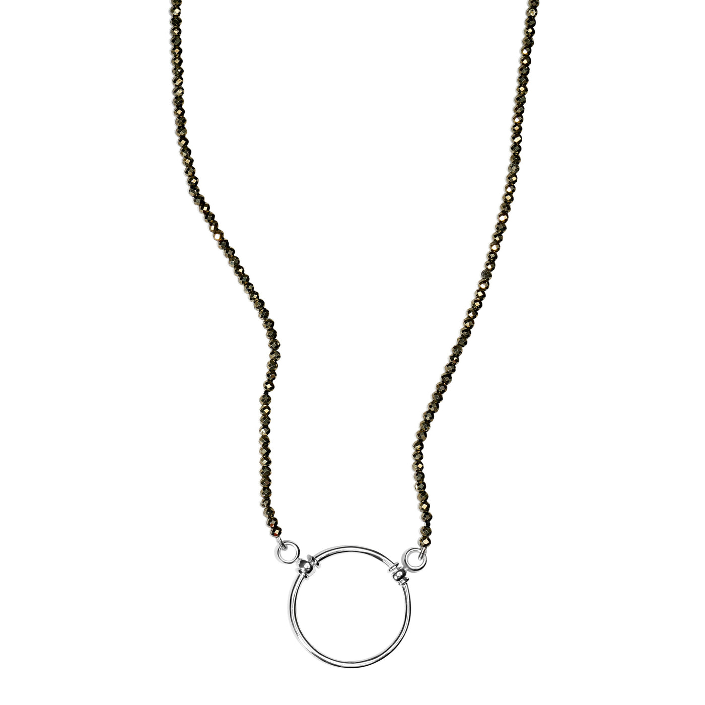 Pyrite with Silver Plated Loop