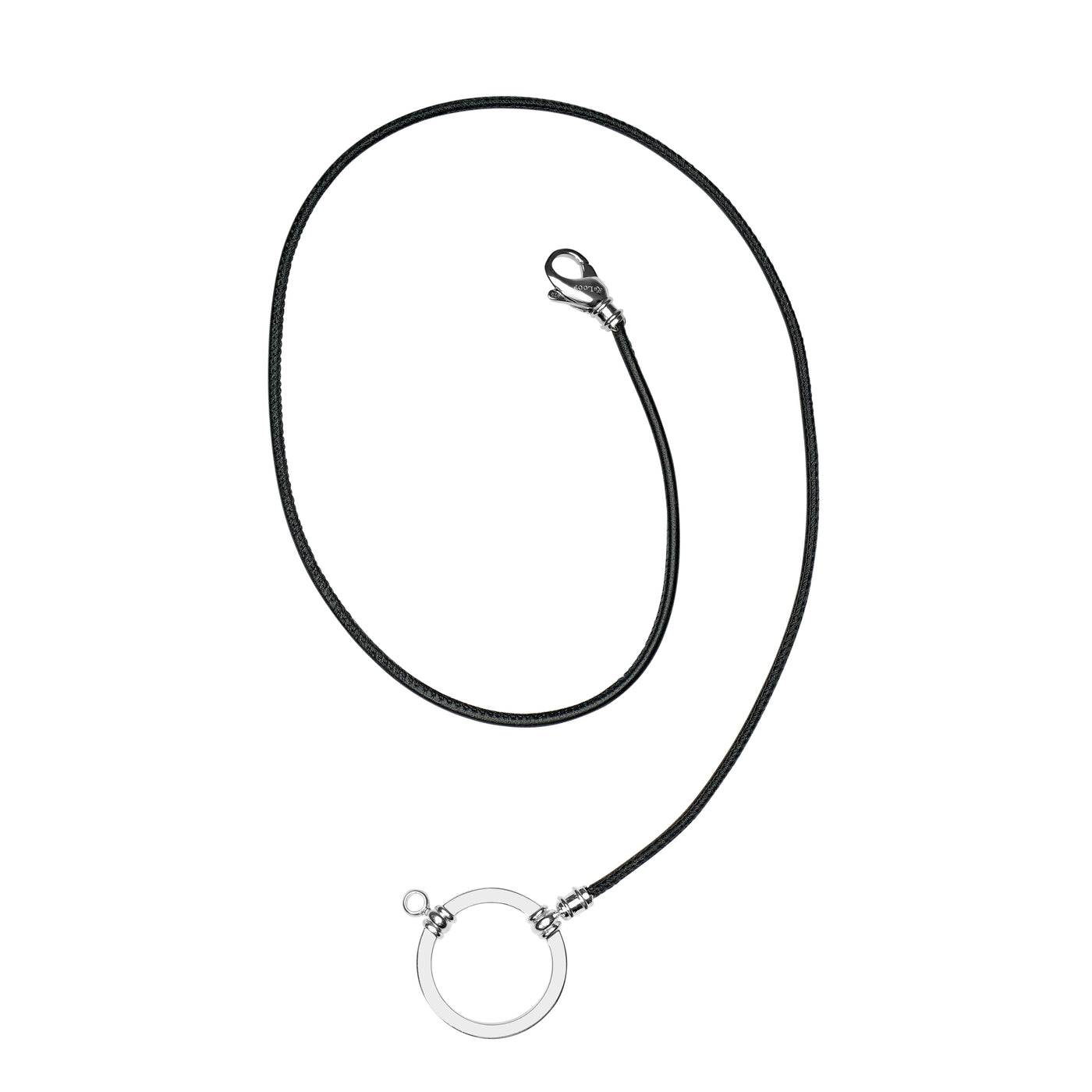 Italian Leather with Sterling Loop & Clasp