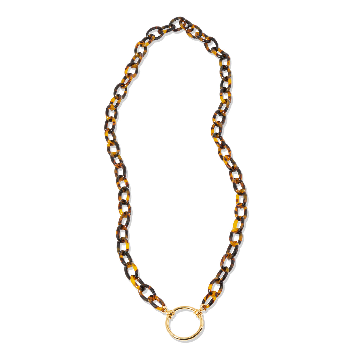 Small Acetate Link in Tortoise with Gold